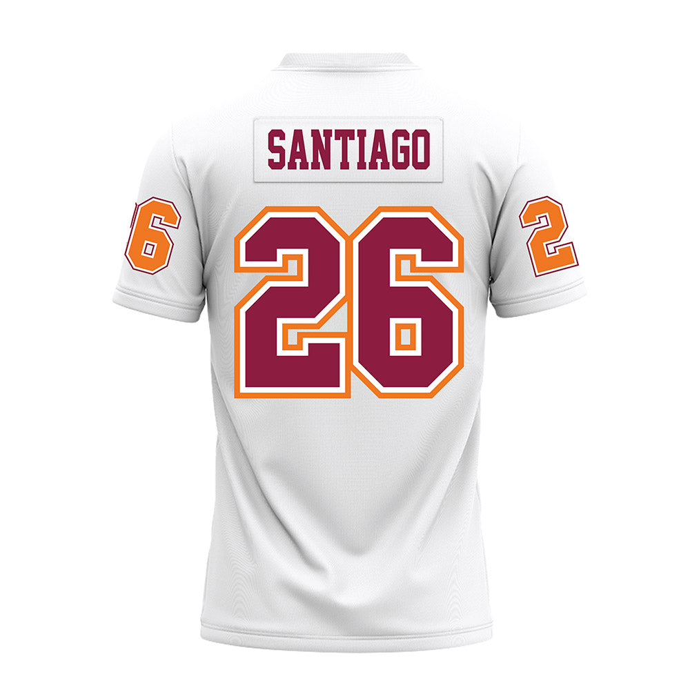 Virginia Tech - NCAA Football : Antwone Santiago - White Premium Football Jersey-1