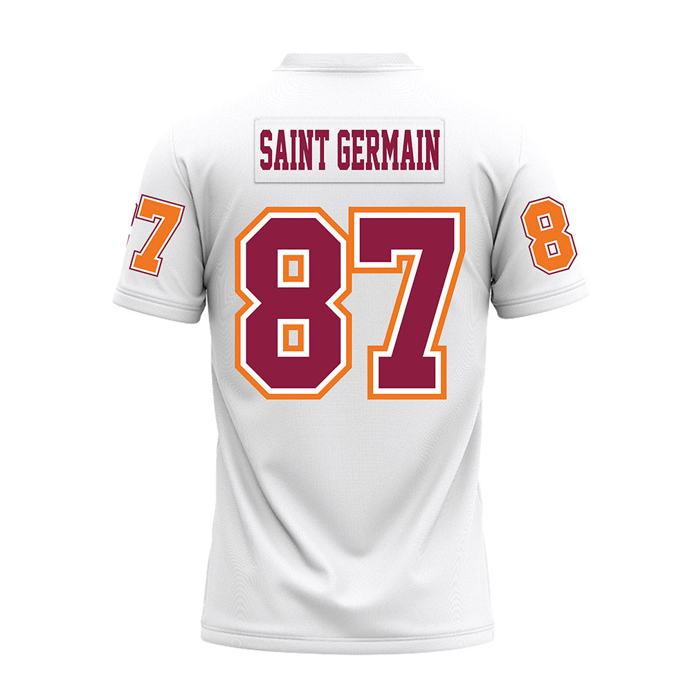 Virginia Tech - NCAA Football : Harrison Saint Germain - White Premium Football Jersey-1
