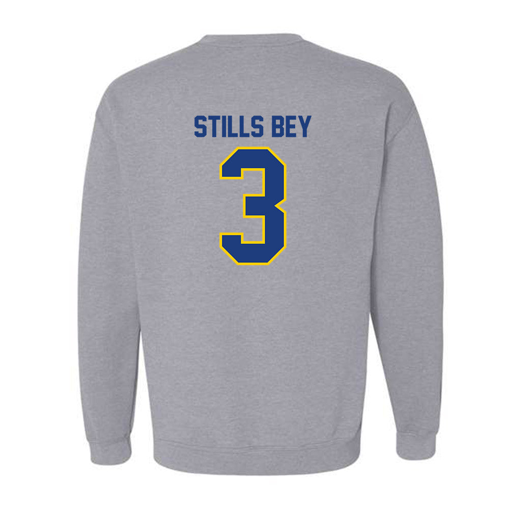 McNeese State - NCAA Football : Safir Stills Bey - Classic Shersey Crewneck Sweatshirt-1