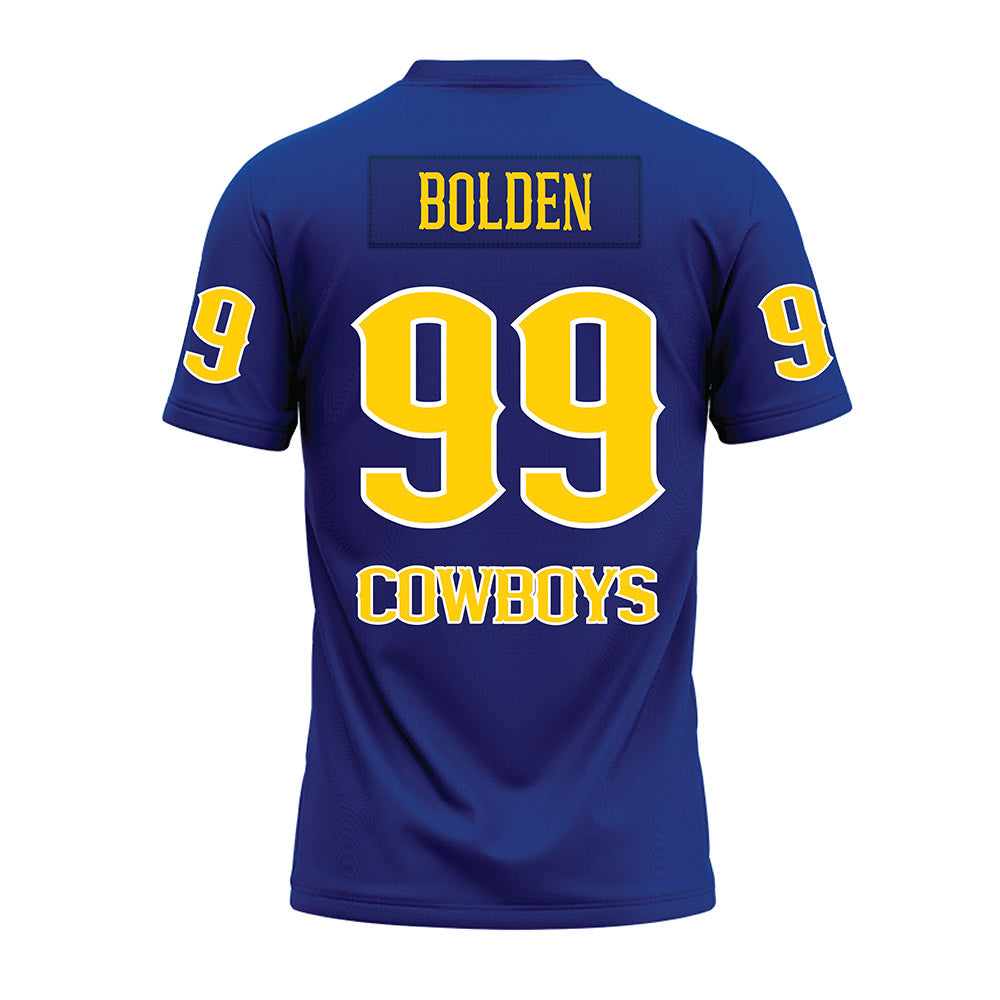 McNeese State - NCAA Football : Dominick Bolden - Blue Premium Football Jersey-1