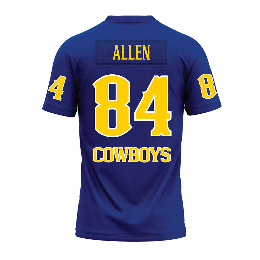 McNeese State - NCAA Football : Ryan Allen - Blue Premium Football Jersey-1