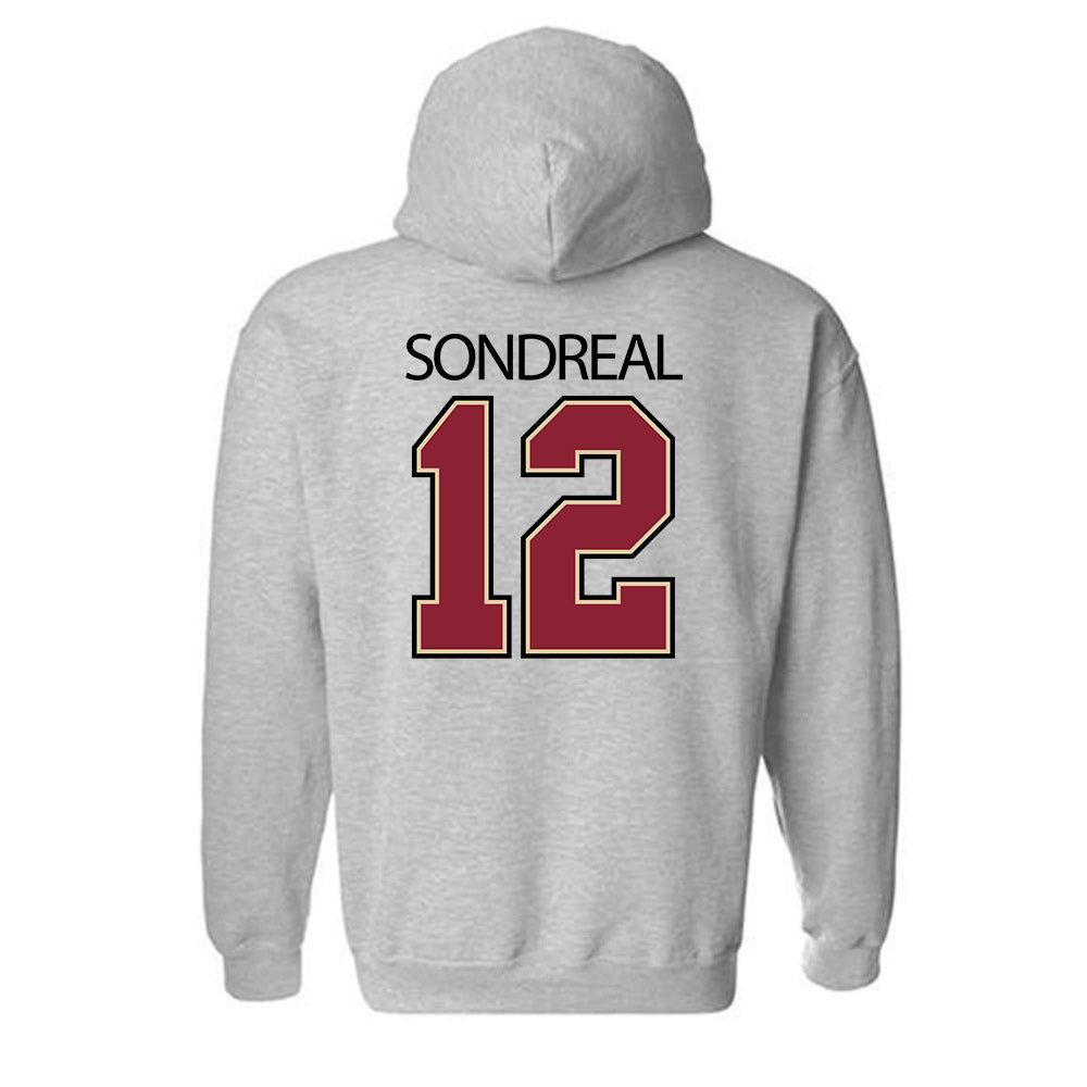 Boston College - NCAA Men's Ice Hockey : Jake Sondreal - Classic Shersey Hooded Sweatshirt-1