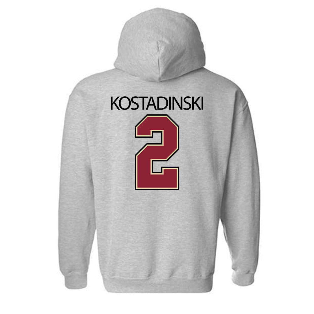 Boston College - NCAA Men's Ice Hockey : Kristian Kostadinski - Classic Shersey Hooded Sweatshirt-1