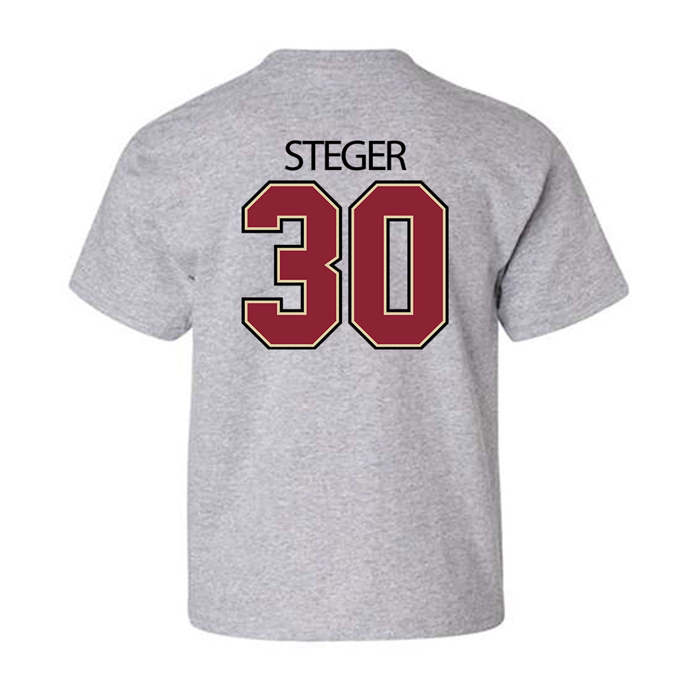 Boston College - NCAA Men's Basketball : Caleb Steger - Classic Shersey Youth T-Shirt-1