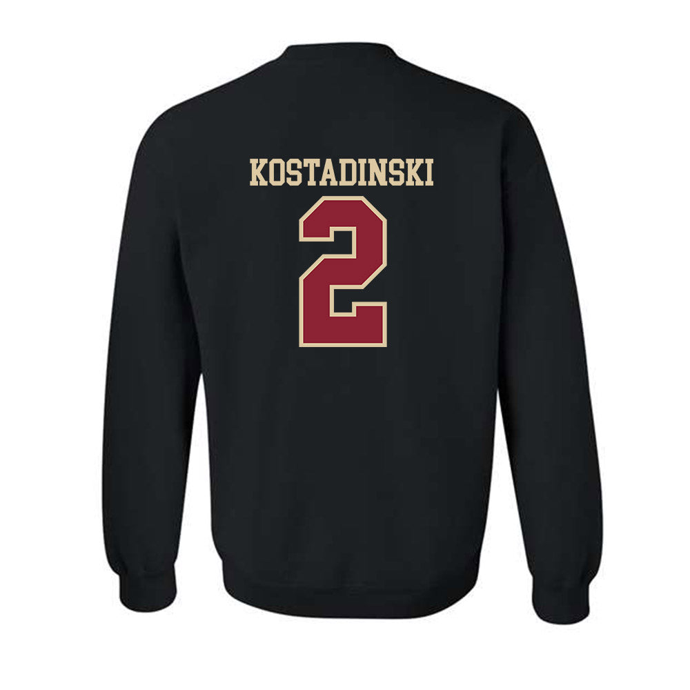 Boston College - NCAA Men's Ice Hockey : Kristian Kostadinski - Classic Shersey Crewneck Sweatshirt-1