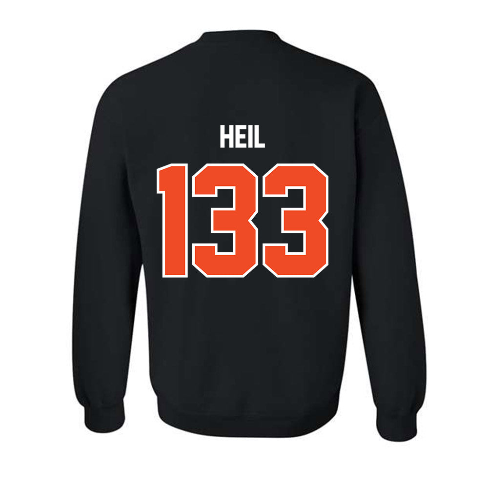 Campbell - NCAA Wrestling : Logan Heil - Crewneck Sweatshirt-1