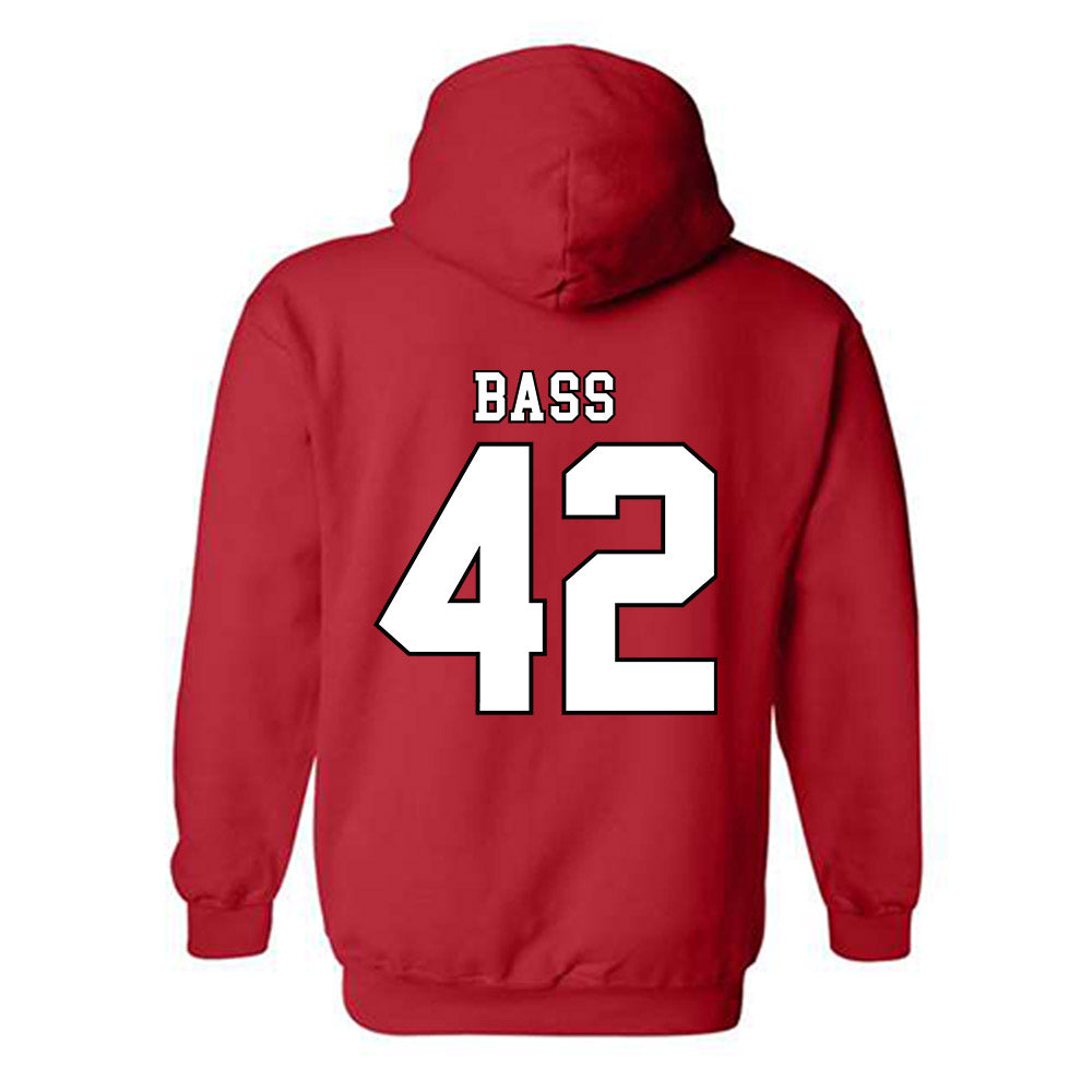 Texas Tech - NCAA Baseball : Daniel Bass - Classic Shersey Hooded Sweatshirt-1