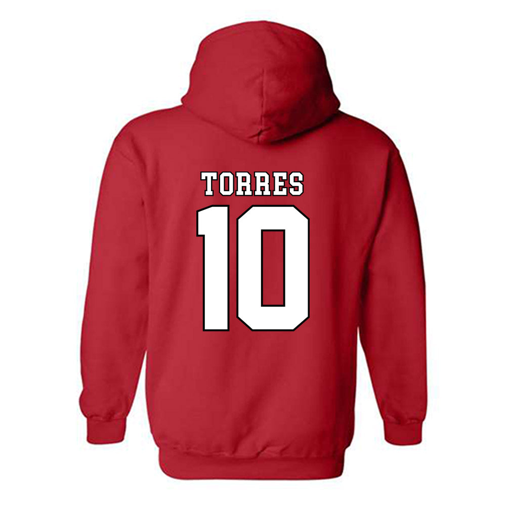 Texas Tech - NCAA Women's Soccer : Emma Torres - Classic Shersey Hooded Sweatshirt-1