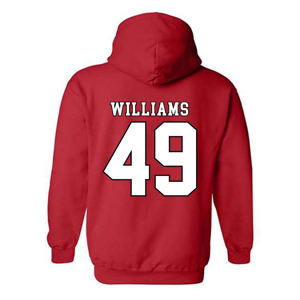 Texas Tech - NCAA Baseball : Carter Williams - Classic Shersey Hooded Sweatshirt-1