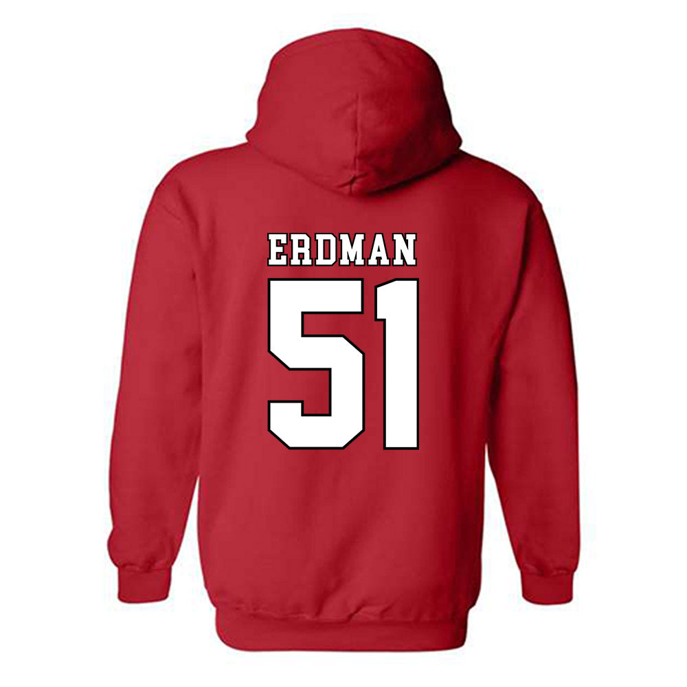 Texas Tech - NCAA Baseball : Zach Erdman - Classic Shersey Hooded Sweatshirt
