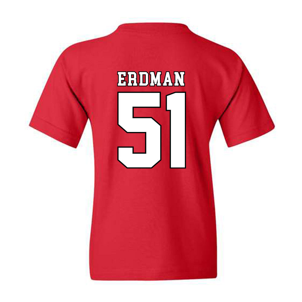 Texas Tech - NCAA Baseball : Zach Erdman - Classic Shersey Youth T-Shirt