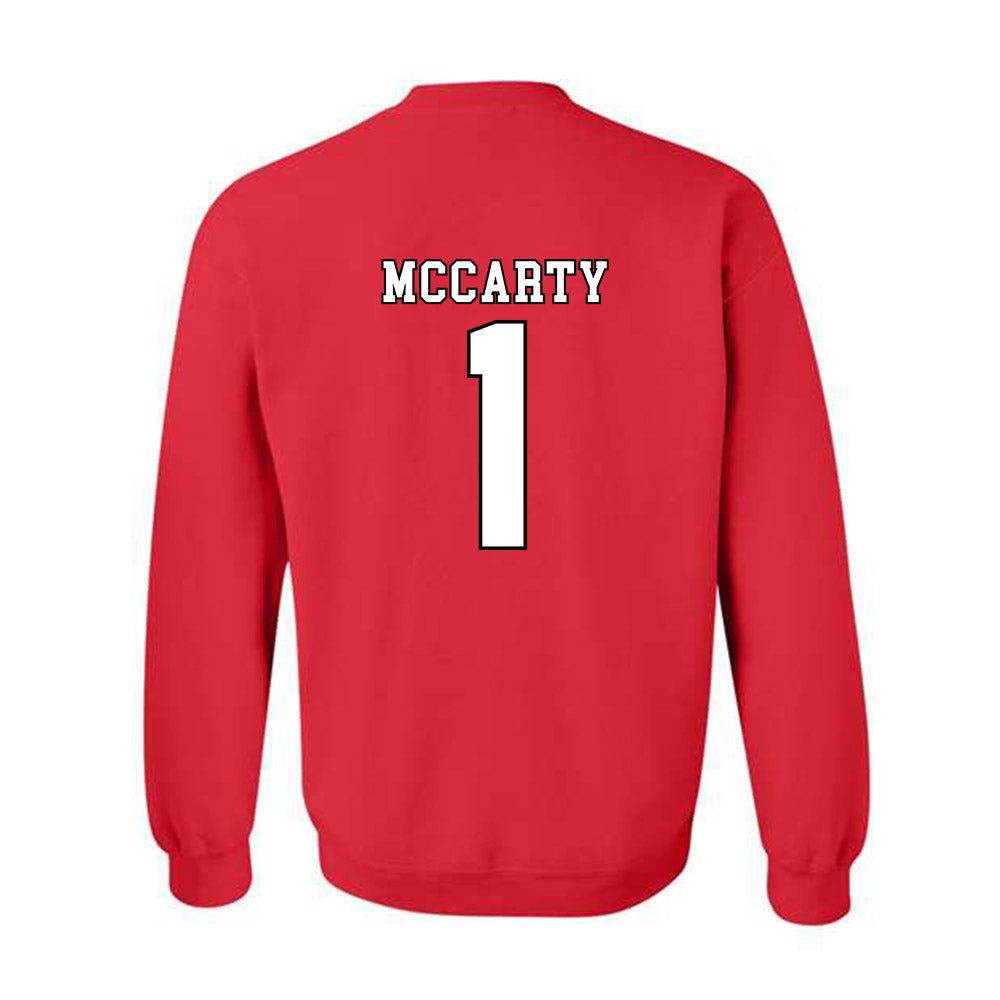 Texas Tech - NCAA Football : AJ McCarty - Classic Shersey Crewneck Sweatshirt-1