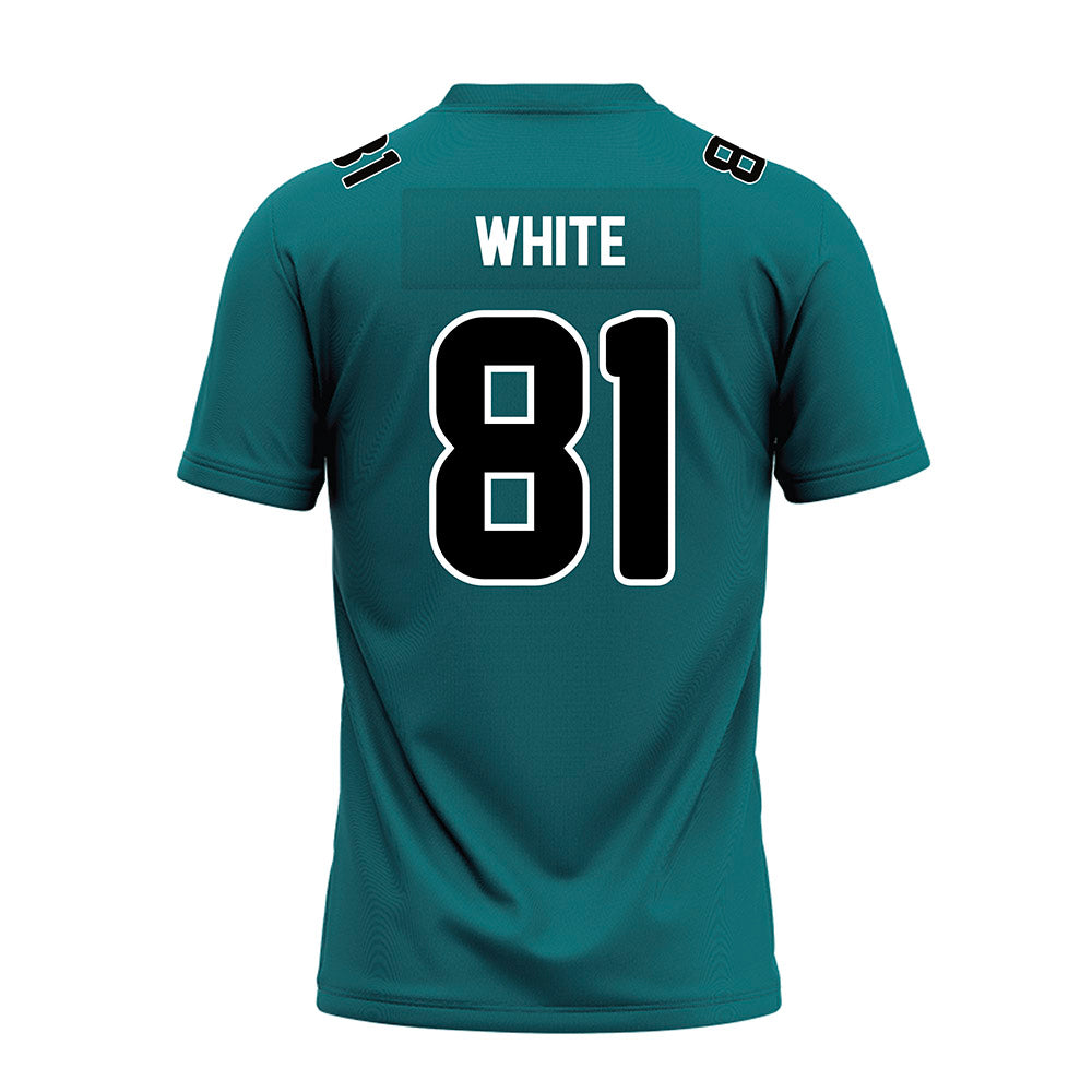 Coastal Carolina - NCAA Football : Dwayne White - Teal Premium Football Jersey-1