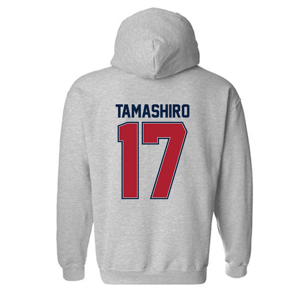 Liberty - NCAA Men's Soccer : Kai Tamashiro - Classic Shersey Hooded Sweatshirt-1