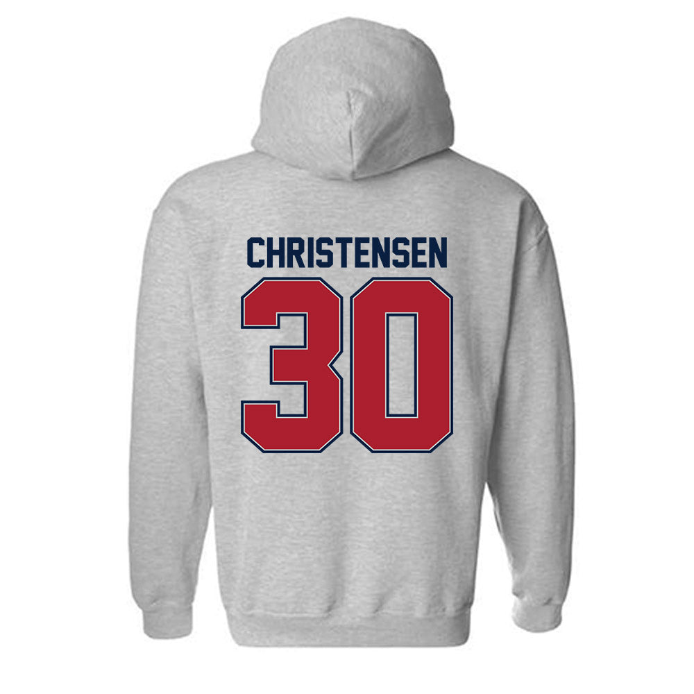 Liberty - NCAA Women's Lacrosse : Claire Christensen - Classic Shersey Hooded Sweatshirt-1