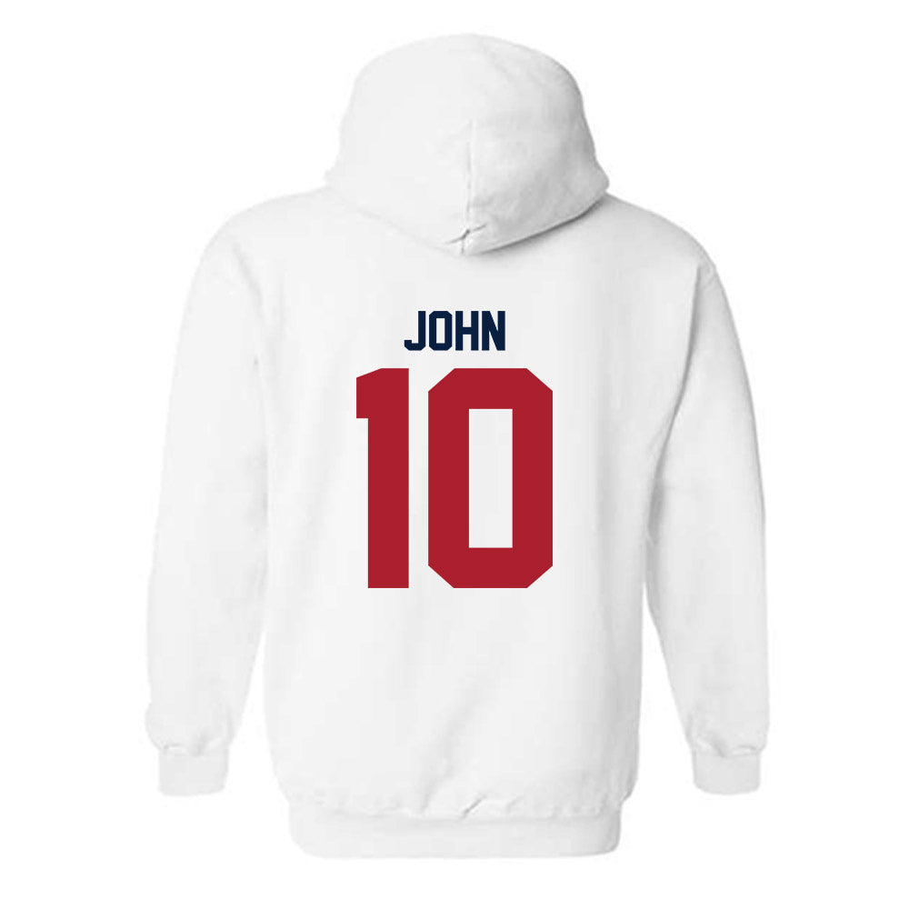 Liberty - NCAA Men's Soccer : Elijah John - Classic Shersey Hooded Sweatshirt-1