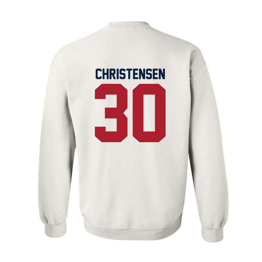 Liberty - NCAA Women's Lacrosse : Claire Christensen - Classic Shersey Crewneck Sweatshirt-1