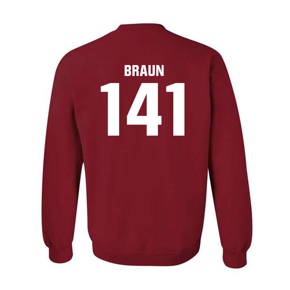 Oklahoma - NCAA Wrestling : Alex Braun - Classic Shersey Crewneck Sweatshirt-1