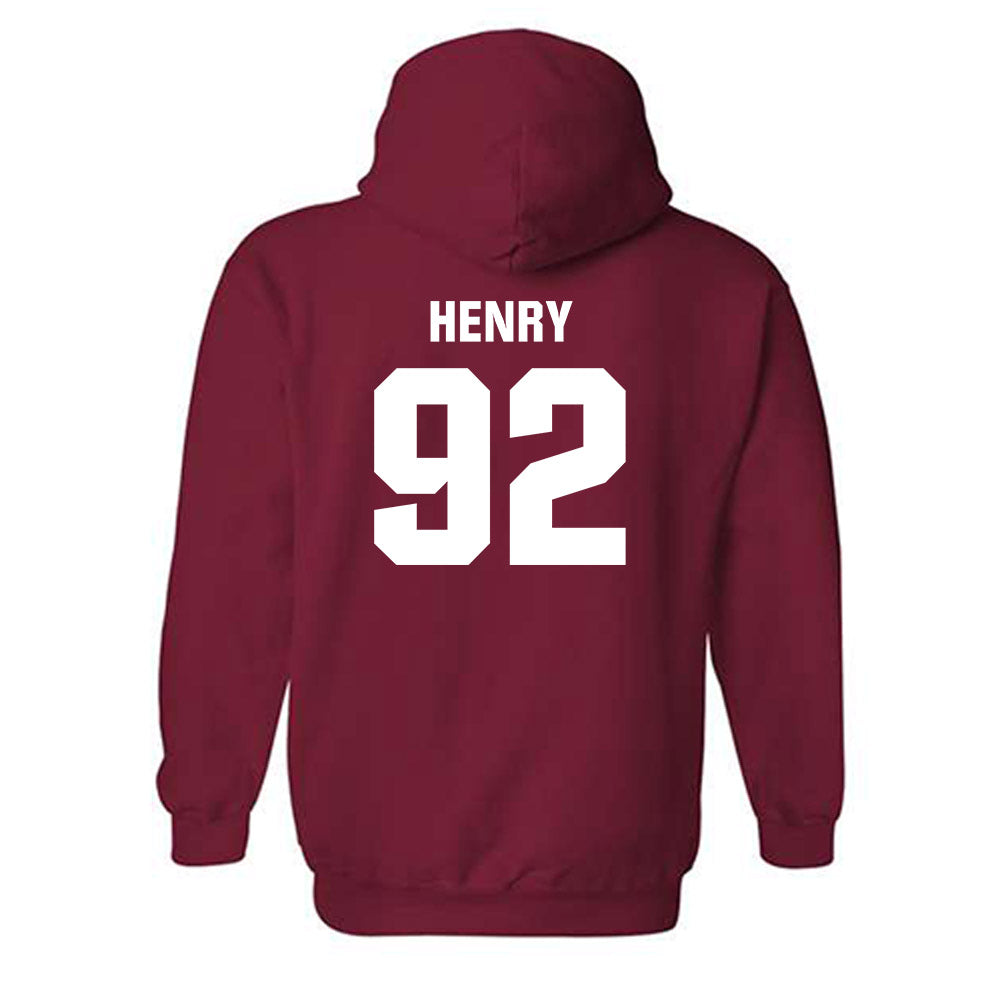Oklahoma - NCAA Football : Jacob Henry - Classic Shersey Hooded Sweatshirt-1