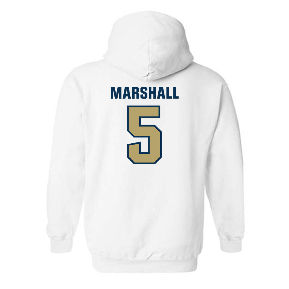 Georgia Tech - NCAA Men's Basketball : Peyton Marshall - Classic Shersey Hooded Sweatshirt-1