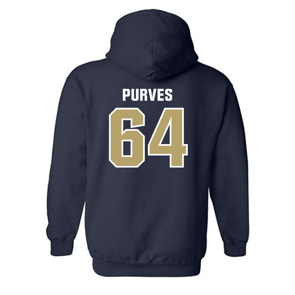 Georgia Tech - NCAA Football : Ryan Purves - Classic Shersey Hooded Sweatshirt-1