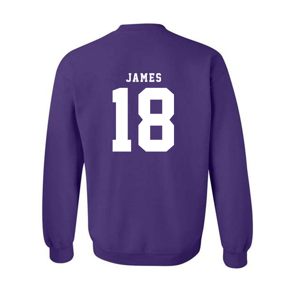 TCU - NCAA Baseball : Zack James - Classic Shersey Crewneck Sweatshirt