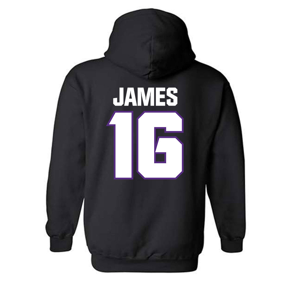 TCU - NCAA Football : Braylon James - Sports Shersey Hooded Sweatshirt
