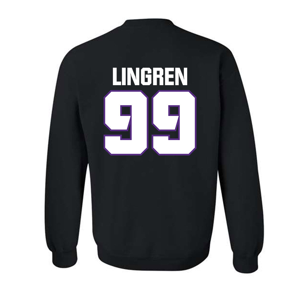 TCU - NCAA Football : Connor Lingren - Sports Shersey Crewneck Sweatshirt-1