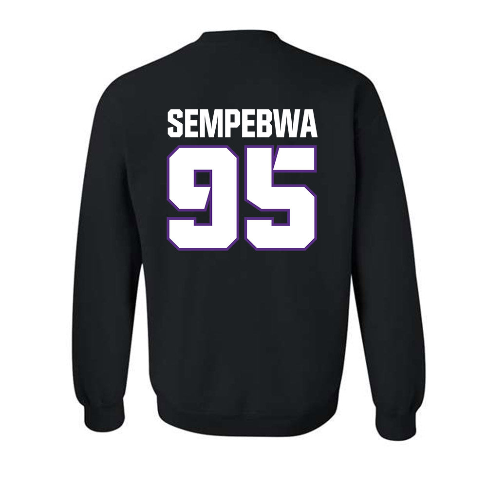 TCU - NCAA Football : Caleb Sempebwa - Sports Shersey Crewneck Sweatshirt-1