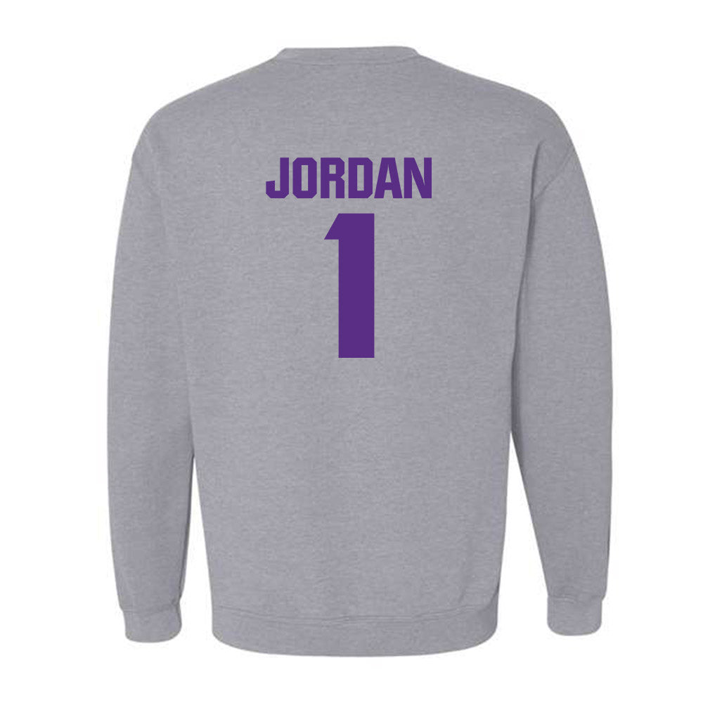 TCU - NCAA Football : Austin Jordan - Sports Shersey Crewneck Sweatshirt-1