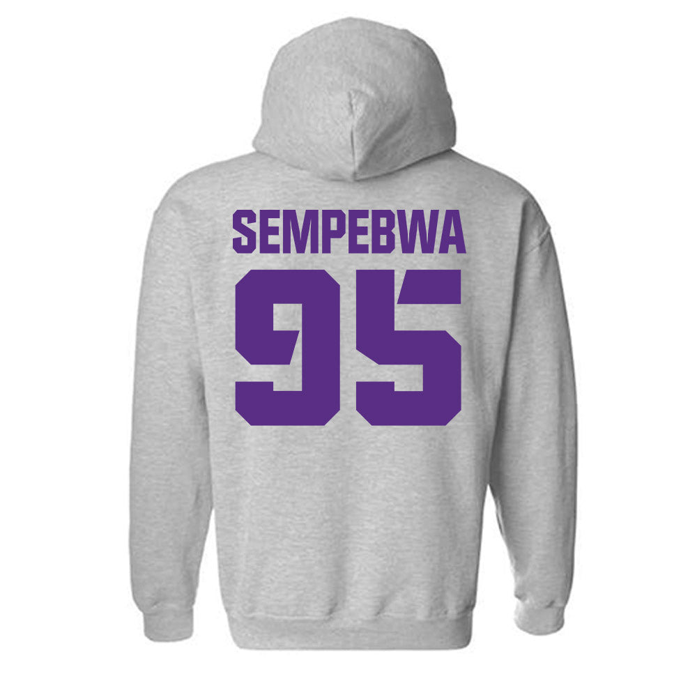 TCU - NCAA Football : Caleb Sempebwa - Sports Shersey Hooded Sweatshirt-1
