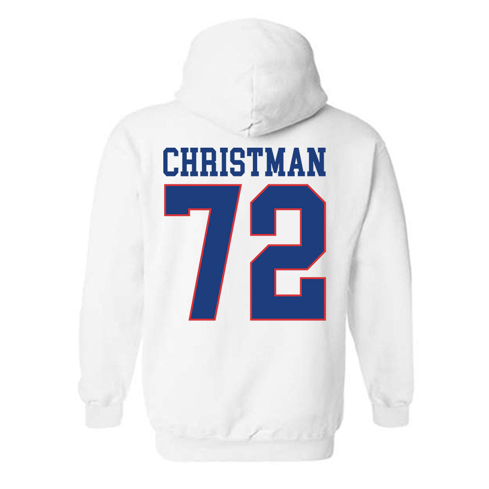 LA Tech - NCAA Football : Hayden Christman - Sports Shersey Hooded Sweatshirt