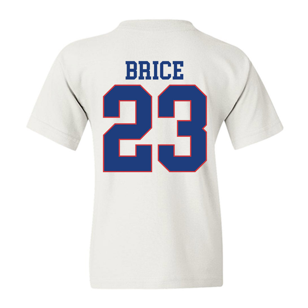 LA Tech - NCAA Football Legends : Kentrell Brice - Sports Shersey Youth T-Shirt-1