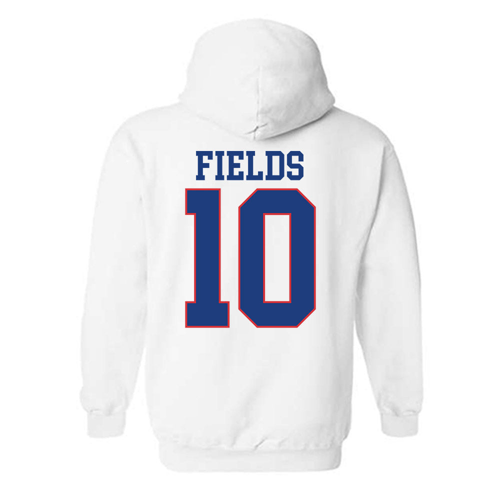 LA Tech - NCAA Football : Kolbe Fields - Sports Shersey Hooded Sweatshirt