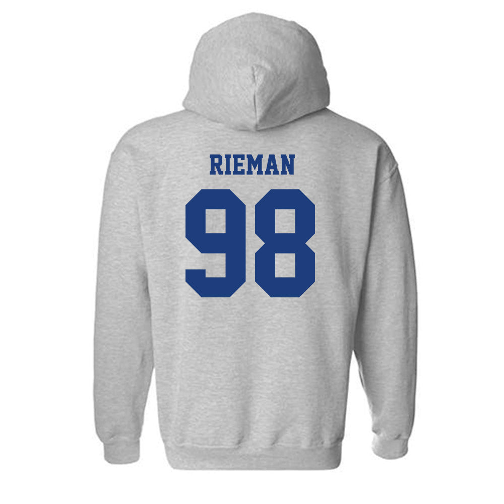 LA Tech - NCAA Football : Donovan Rieman - Classic Shersey Hooded Sweatshirt-1