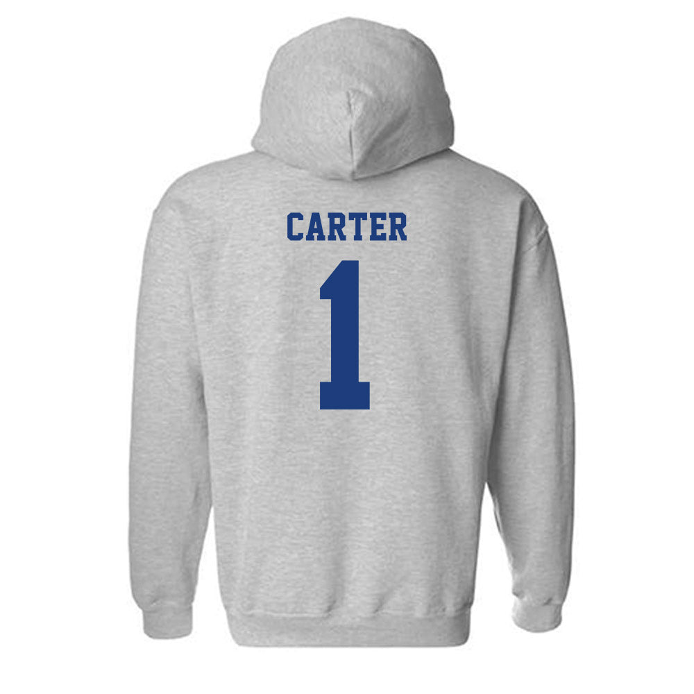 LA Tech - NCAA Women's Volleyball : Sydnee Carter - Classic Shersey Hooded Sweatshirt-1