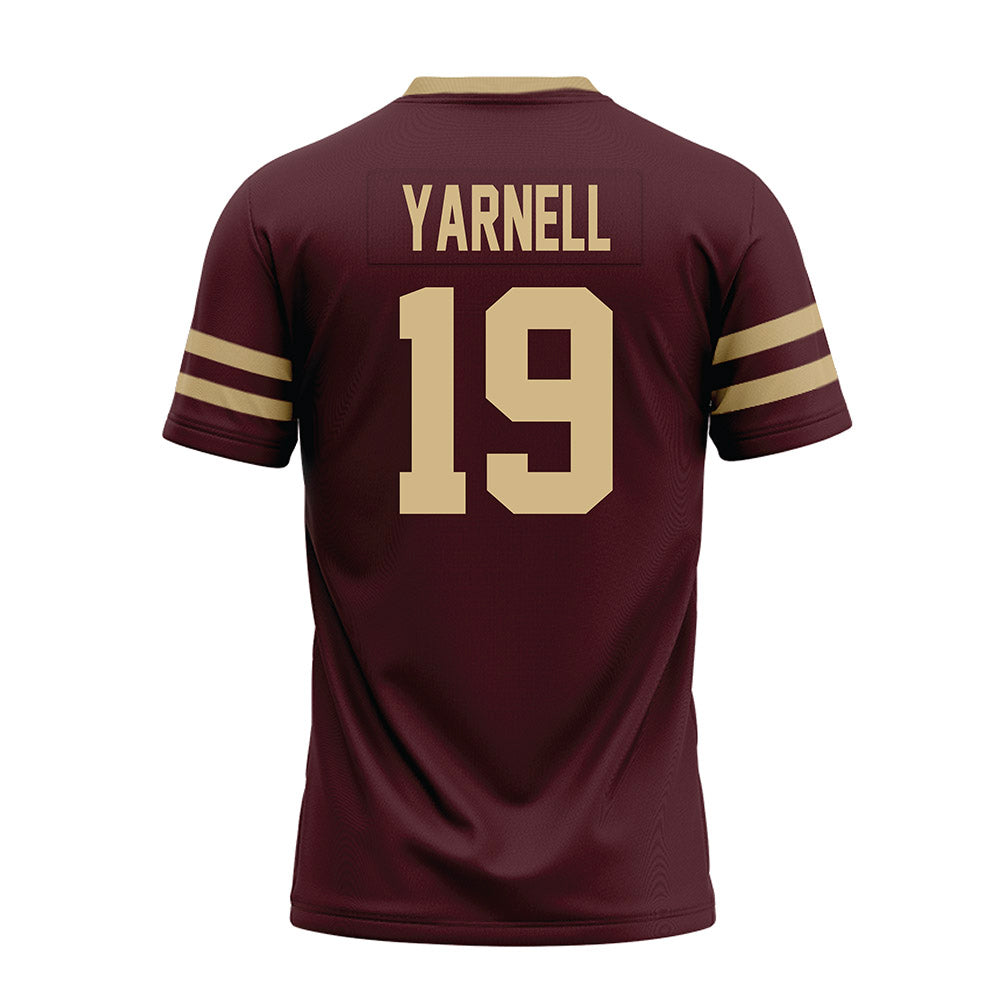 Texas State - NCAA Football : Nathaniel Yarnell - Premium Football Jersey-1