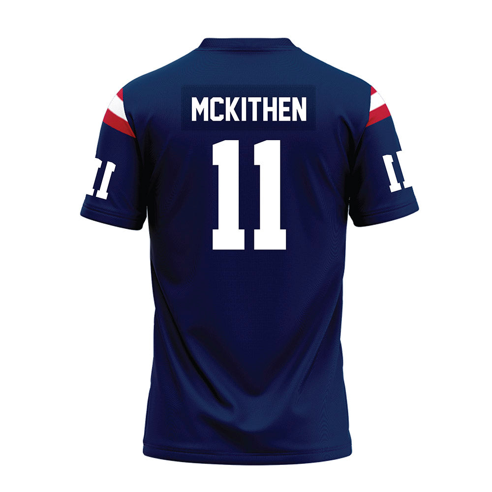 FAU - NCAA Football : Justin Mckithen - Blue Premium Football Jersey