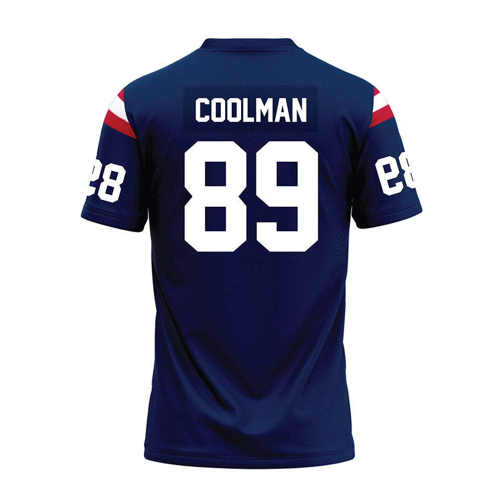 FAU - NCAA Football : Jett Coolman - Blue Premium Football Jersey