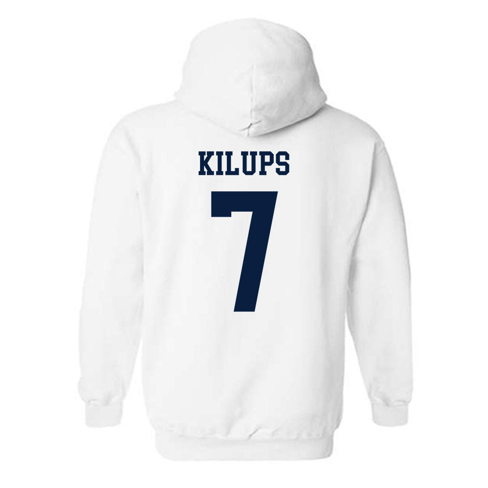 Oral Roberts - NCAA Men's Basketball : Martins Kilups - Classic Shersey Hooded Sweatshirt-1
