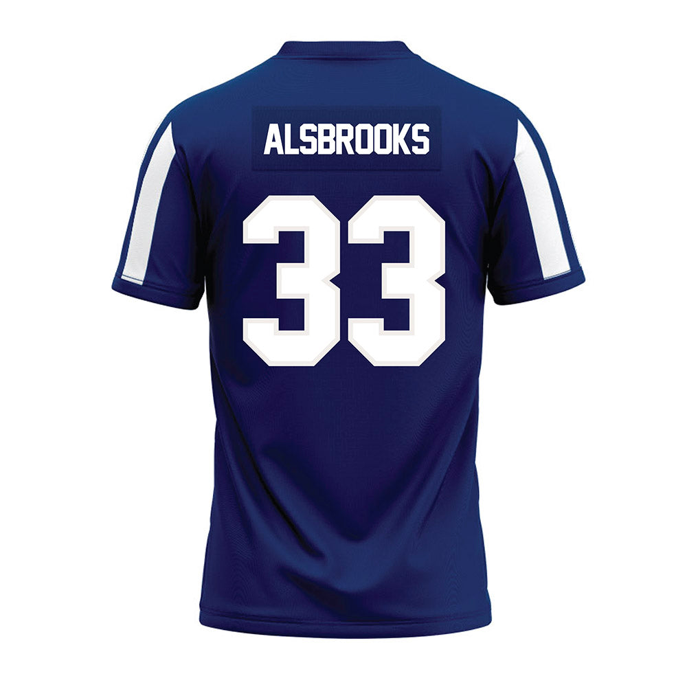 BU - NCAA Football : Trey Alsbrooks - Premium Football Jersey-1