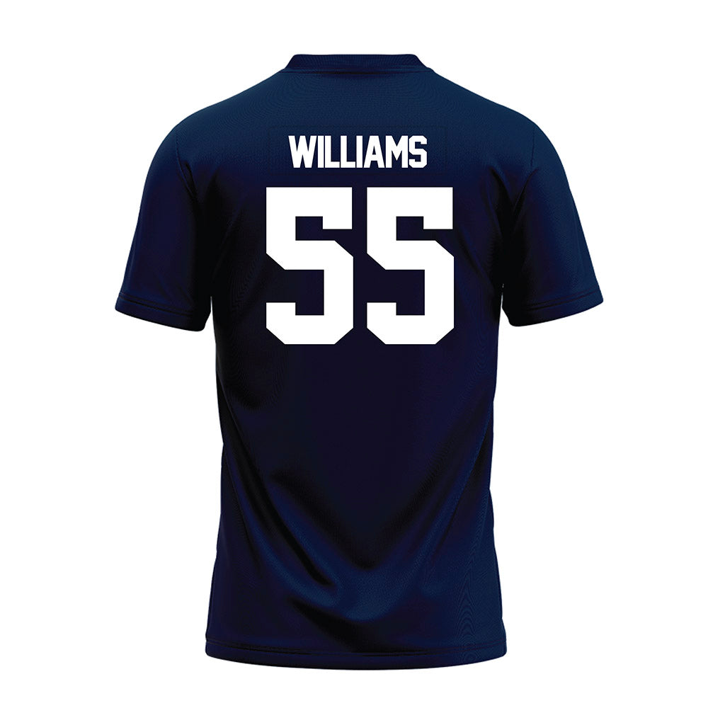Georgia Southern - NCAA Football : Ethan Williams - Navy Premium Football Jersey-1