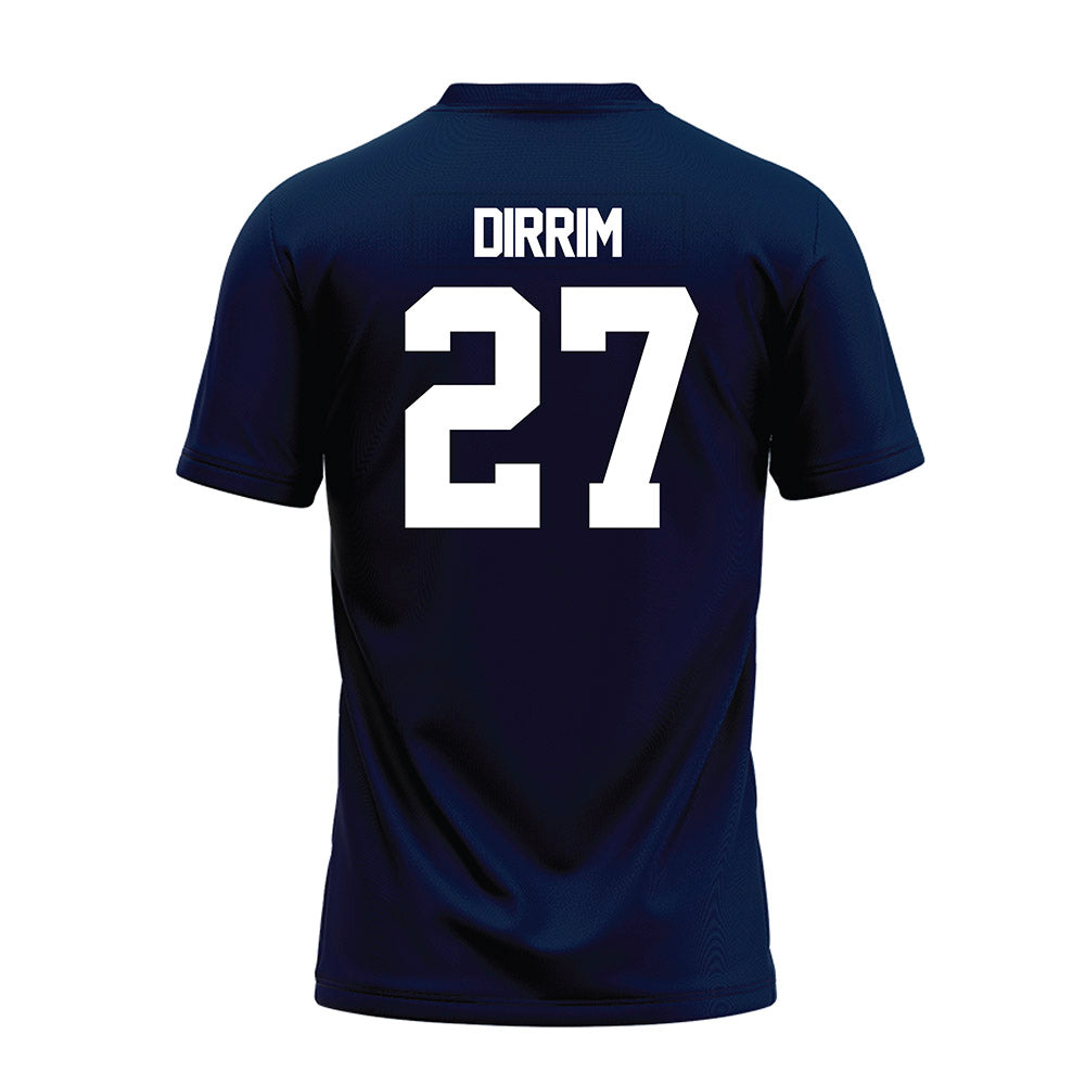 Georgia Southern - NCAA Football : Ethan Dirrim - Navy Premium Football Jersey-1
