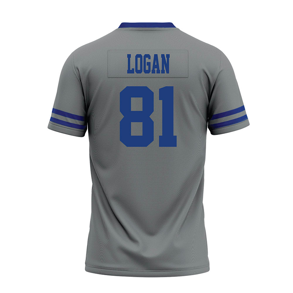 Memphis - NCAA Football : Luke Logan - Grey Premium Football Jersey