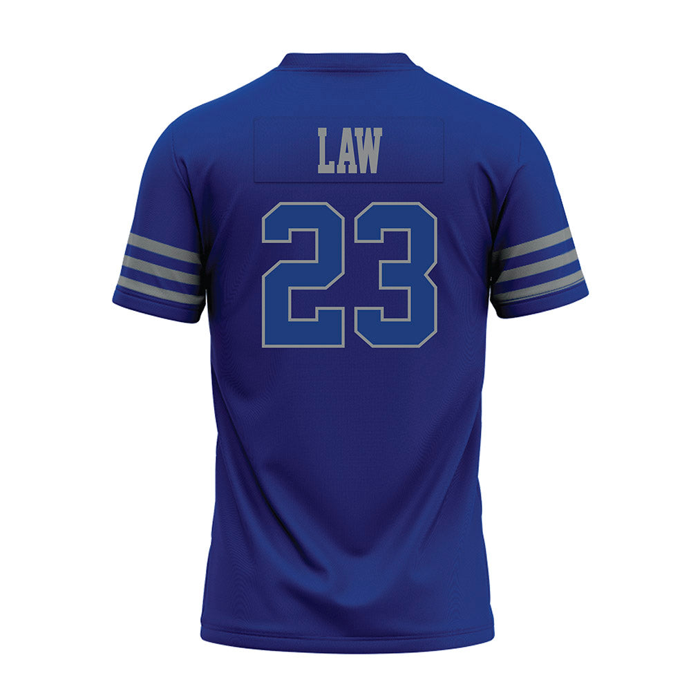 Memphis - NCAA Football : Crews Law - Blue Premium Football Jersey-1