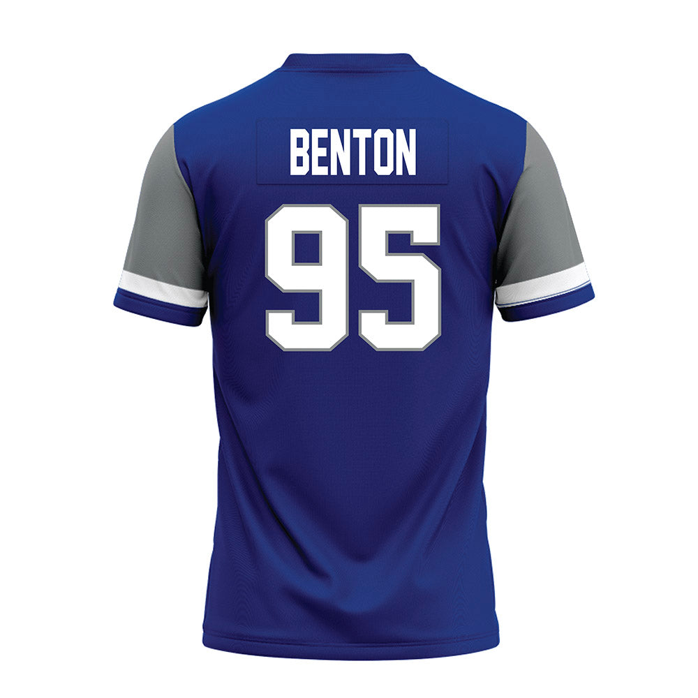 Memphis - NCAA Football : Kavion Benton - Blue Premium Football Jersey-1