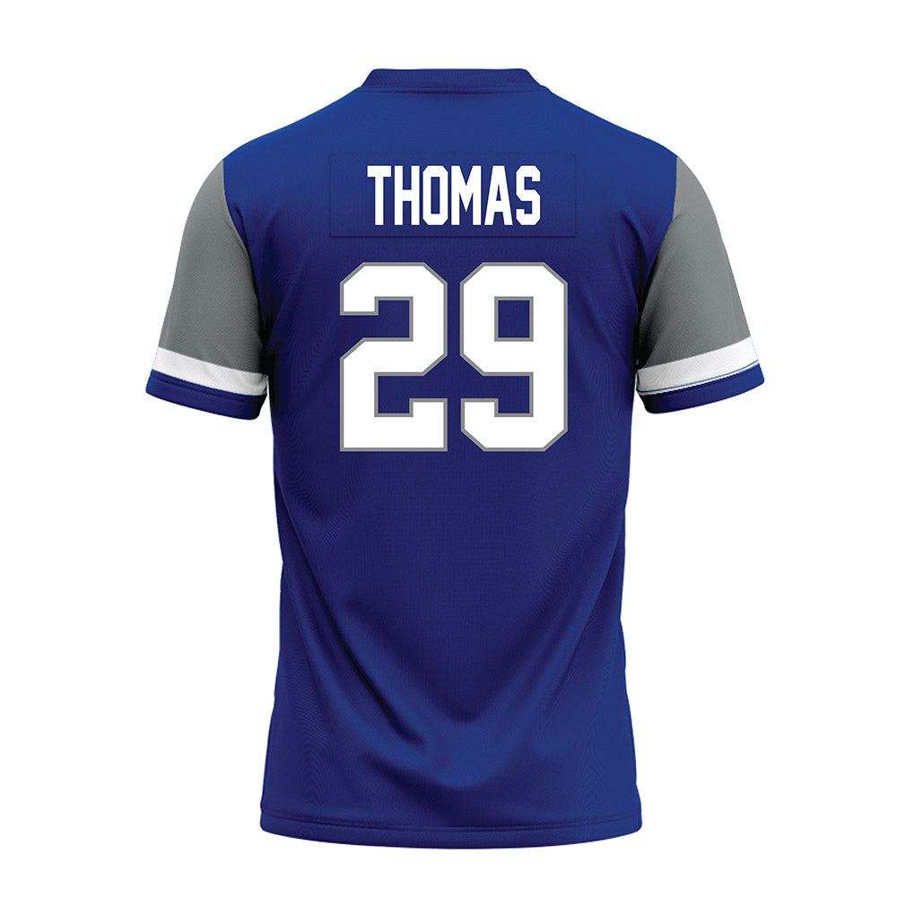 Memphis - NCAA Football : Amir Thomas - Blue Premium Football Jersey-1
