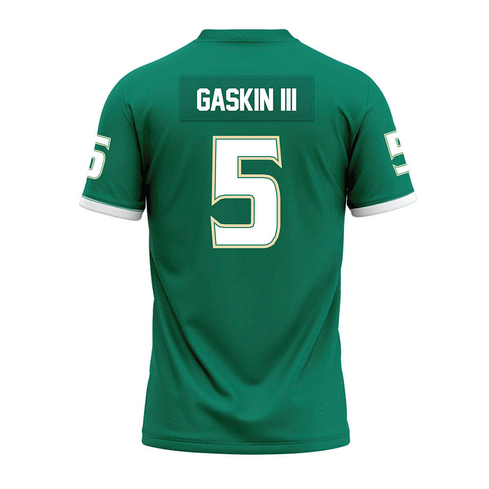 USF - NCAA Football : Fred Gaskin III - Green Premium Football Jersey-1