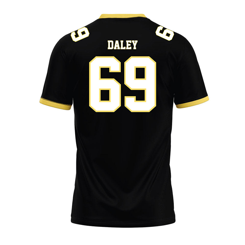 PLU - NCAA Football : Aron Daley - Black Premium Football Jersey