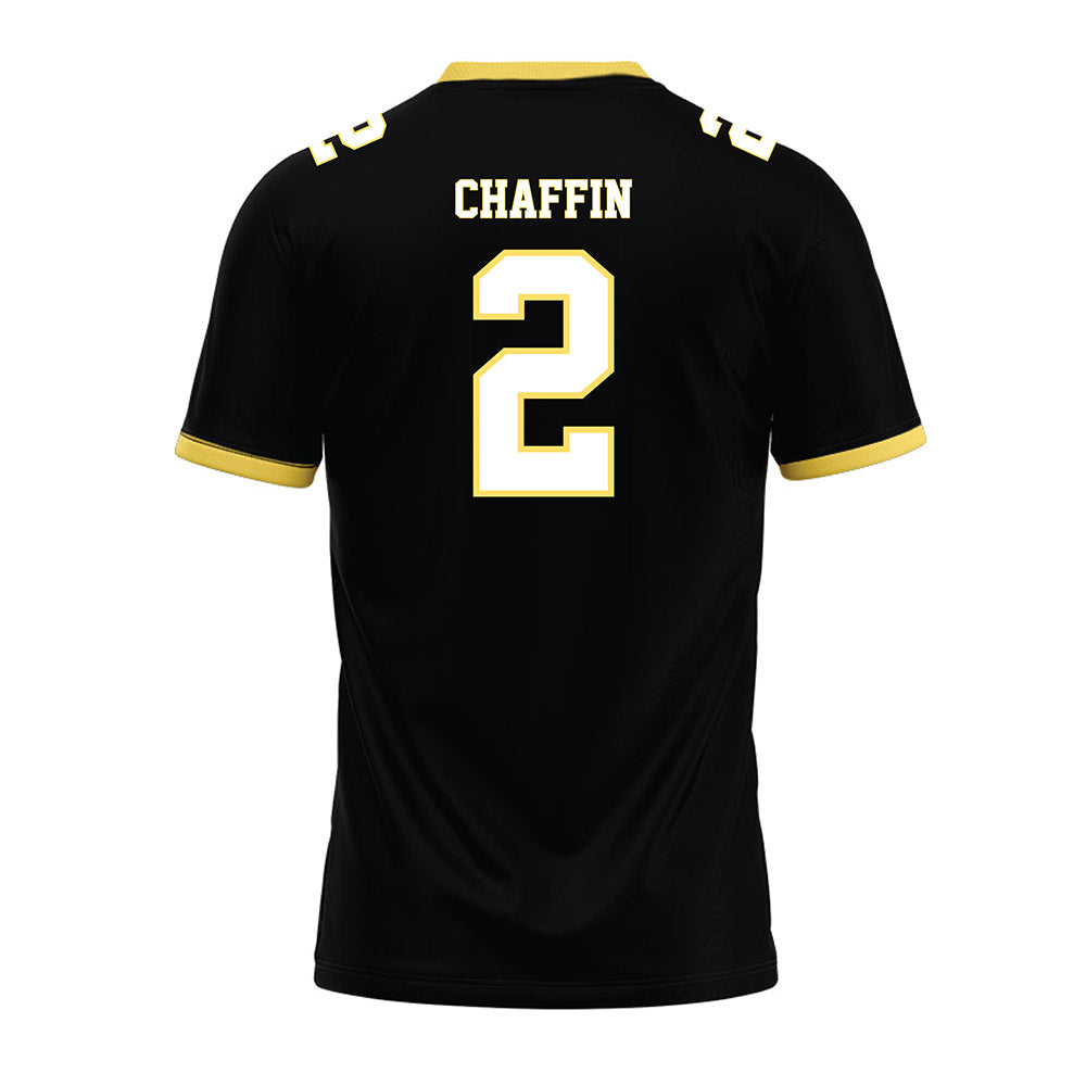 PLU - NCAA Football : Darius Chaffin - Black Premium Football Jersey-1